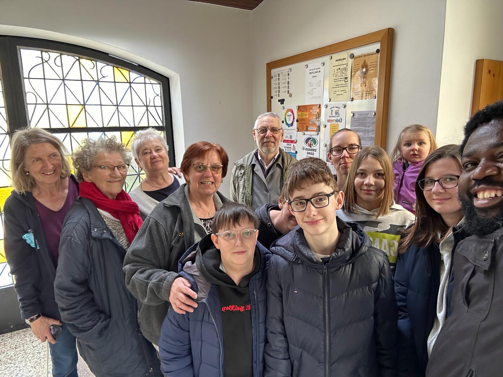 Osterputz in der Kirche