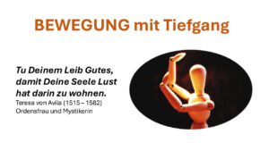 Bewegung mit Tiefgang  „Gemeinsam mit anderen …“
