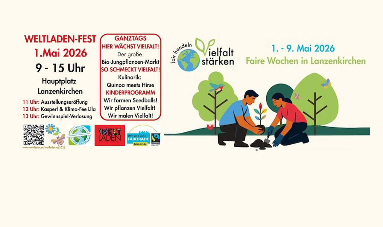 WELTLADENFEST 1. Mai 2026 – Faire Wochen bis 9 Mai 2026